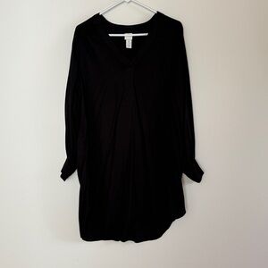 H&M Black Tunic Kaftan Dress
